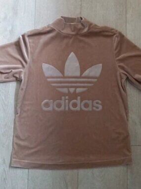 Adidas Clover Brown Velvet Short sleeved T-shirt